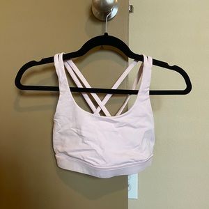 Lululemon light pink sports bra